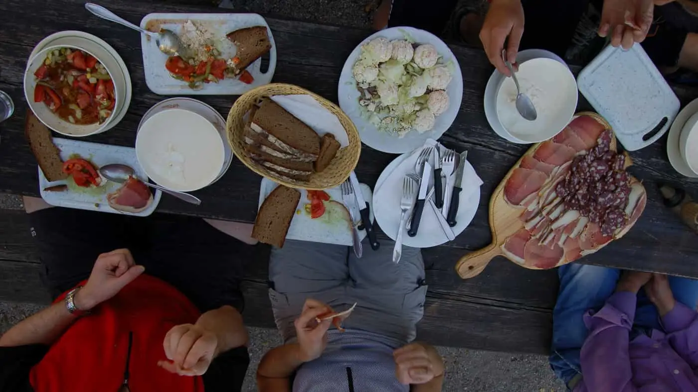 Lunch time in Slovenia